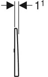 Geberit 241923FW1 Mambo Abdeckplatte