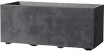 Blumentopf Millennium, 59 x 25 x 25 cm, Kunststoff, anthrazit - Grau/Dunkelgrau