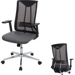 B&uuml;rostuhl HWC-J53, Drehstuhl Schreibtischstuhl, ergonomisch Kunstleder grau - Grau