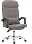 vidaXL B&uuml;rostuhl mit Massagefunktion Taupe Stoff - Taupe
