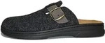Herren Clogs Filz Pantolette grau von Gr&ouml;&szlig;e 41 bis 46 Wechselfu&szlig;bett - Grau...