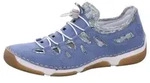 Rieker Slipper durchbrochen in blau, Gr. 36 - Blau - 36