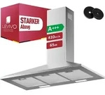 LEVIVO Dunstabzugshaube 90 cm Umluft & Abluft mit 410 m3/h Luftleistung,...