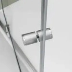 Nischendusche mit Dreht&uuml;r NT604 FLEX - 6 mm Nano Klarglas - Profilfarbe...