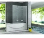 Aloni Badewannenaufsatz mit Seitenwand Duschabtrennung Badewanne Duschwand...