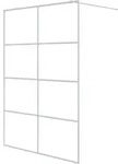 vidaXL Duschwand f&uuml;r Begehbare Dusche Wei&szlig; 140x195 cm ESG-Klarglas - Wei&szlig;