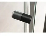 Nischendusche mit Dreht&uuml;r an Festfeld NT606 - FLEX - Nano Klarglas - 6 mm -...