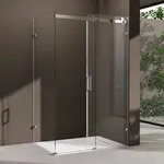 doporro Duschkabine Schiebet&uuml;r Dusche Eckdusche 75x120x195cm Duschabtrennung mit