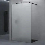 doporro Luxus Duschwand f&uuml;r Dusche Duschabtrennung 100x200cm Schwarz Walk-In...