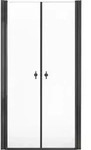 HOME DELUXE - Duschabtrennung LAVEA - Klarglas Schwarz - Ma&szlig;e: 95 x 195 cm - 6...