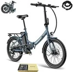 E-Bike 20" 155 - 195 cm 36 V bis zu 110 - 130km Wasserdicht IPX4 Pedelec Klapprad mit