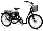 SachsenRad T3A Trio Lastenrad mit Alarmanlage, Elektro Dreirad, der Akku h&auml;lt extra