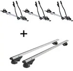 3x Fahrradtr&auml;ger SAGITTAR + Dachtr&auml;ger VDP004 L kompatibel mit f&uuml;r Mercedes