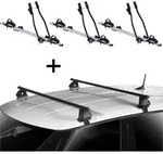 3x Fahrradtr&auml;ger SAGITTAR + Dachtr&auml;ger VDP EVO Stahl kompatibel mit f&uuml;r VW...