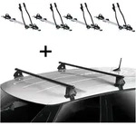 4x Fahrradtr&auml;ger SAGITTAR + Dachtr&auml;ger VDP EVO Stahl kompatibel mit Bmw Serie...