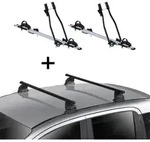 2x Fahrradtr&auml;ger SAGITTAR + Dachtr&auml;ger VDP EVO Stahl kompatibel mit DS 3 3...