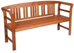 Bank HARLAND mit Rose - 3-Sitzer / 157 cm - Eukalyptus ge&ouml;lt