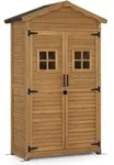 M MCombo Gartenschrank Gartenhaus Holz Wetterfest, Ger&auml;teschrank Ger&auml;tehaus