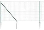 vidaXL Schwei&szlig;drahtzaun mit Spikes 25 x 1 m (B x H) - Gr&uuml;n