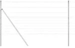vidaXL Ground Fix Geschwei&szlig;ter Drahtzaun 25 x 1,2 m (B x H) - Silber