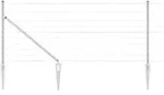 vidaXL Schwei&szlig;drahtzaun mit Spikes 25 x 1 m (B x H) - Silber