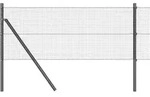vidaXL Ground Fix Geschwei&szlig;ter Drahtzaun 50 x 0,5 m (B x H) - Grau