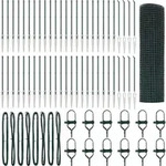 vidaXL Schwei&szlig;drahtzaun mit Spikes 100 x 0,6 m (B x H) - Gr&uuml;n