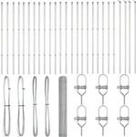 vidaXL Ground Fix Geschwei&szlig;ter Drahtzaun 50 x 1,2 m (B x H) - Silber