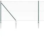 vidaXL Schwei&szlig;drahtzaun mit Spikes 25 x 1,2 m (B x H) - Gr&uuml;n