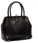 The Chesterfield Brand Handtasche Umh&auml;ngetasche Dorin Shoulderbag Brown dunkelbraun