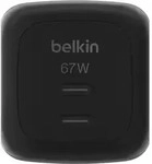 Belkin Ladeger&auml;t Dual USB-C 67W PD + PPS ,schwarz WCH020kqBK - Schwarz