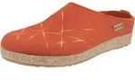 Haflinger Damen Hausschuh Filz Clog Pantoffel Stickerei Grizzly Mikado 741040,