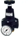Riegler Druckbegrenzungsventil, inkl. Manometer, G 1/2, 0,5 - 10,0 bar