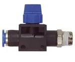 Riegler 3/2-Wegeventil &raquo;Blaue Serie&laquo;, Steckanschluss, R 3/8 a., S-G &Oslash; 10mm