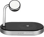 Verbatim WCS-02, Drinnen, USB, Kabelloses Aufladen, 1,5 m, Schwarz - Schwarz