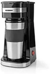 Einzelportions-Kaffeemaschine, 0,4 l, 750 W, automatische Abschaltung, schwarz -