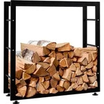 CLP Kaminholzst&auml;nder Keri V2 schwarz 25x80x80 cm - Schwarz