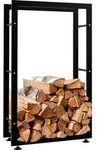 CLP Kaminholzst&auml;nder Keri V2 schwarz 25x60x100 cm - Schwarz