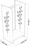 Kaminholzregal Kaminholzst&auml;nder Massiv Pulverbeschichtet Baum Motiv,...