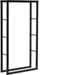 Kaminholzregal 80x25x150 cm, robust und vielseitig - Schwarz