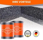 Steinteppich Set f&uuml;r innen bis 2,5qm - Marmorkies Grigio Carnico + 2K...