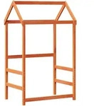 vidaXL Dach f&uuml;r Kinderbett Wachsbraun 118x70x176,5cm Massivholz Kiefer - Braun