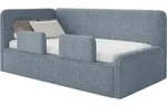 Selsey Fanko &ndash; Kinderbett 90x200 cm mit Rausfallschutz, Matratze, Kopfteil...