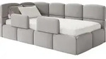 Selsey Cloudy &ndash; Kinderbett 120x200, Kopfteil links, Matratze & Bettkasten,...