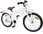 vidaXL Kinderfahrrad 18 Zoll f&uuml;r 5-7 Jahre alt Wei&szlig; - Wei&szlig;
