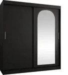 MIRJAN24 Kleiderschrank Selfie 180, Schwebet&uuml;renschrank mit zwei Kleiderstangen,