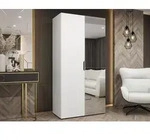 MIRJAN24 Kleiderschrank Malaga 100 mit Spiegel, Kleiderschrank, Garderobe...