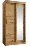 MIRJAN24 Kleiderschrank Selfie 100, Schwebet&uuml;renschrank mit zwei...