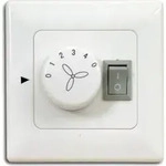 Wandschalter / Stufenschalter f&uuml;r Deckenventilator mit Licht - Unterputz -...