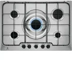 Electrolux RGG7252OOX, Edelstahl, eingebaut, 74,5 cm, Gas, 5 Brenner - Silber